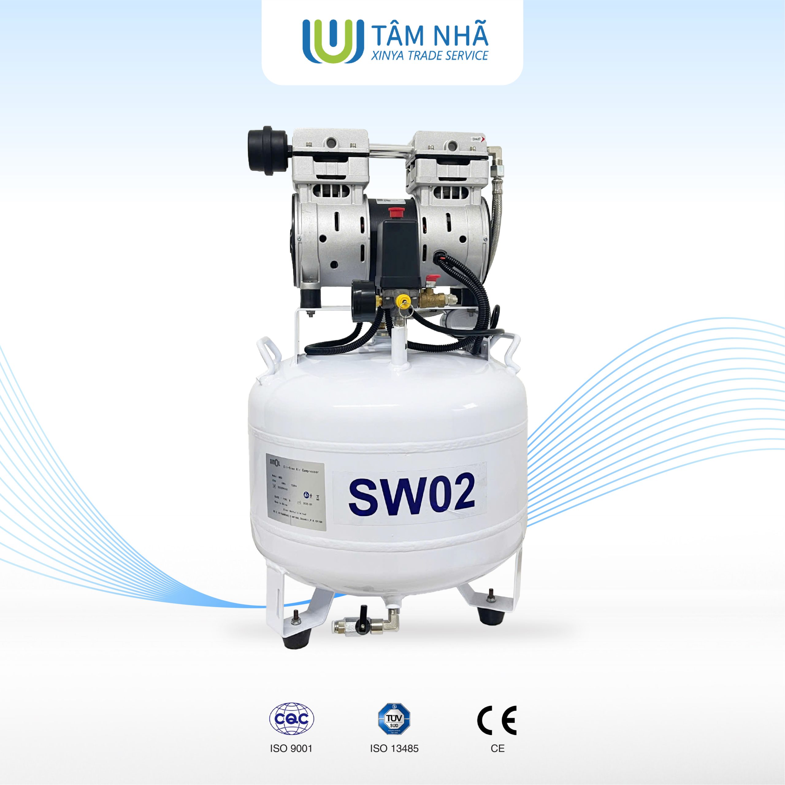 Máy nén khí điện không dầu SINOL