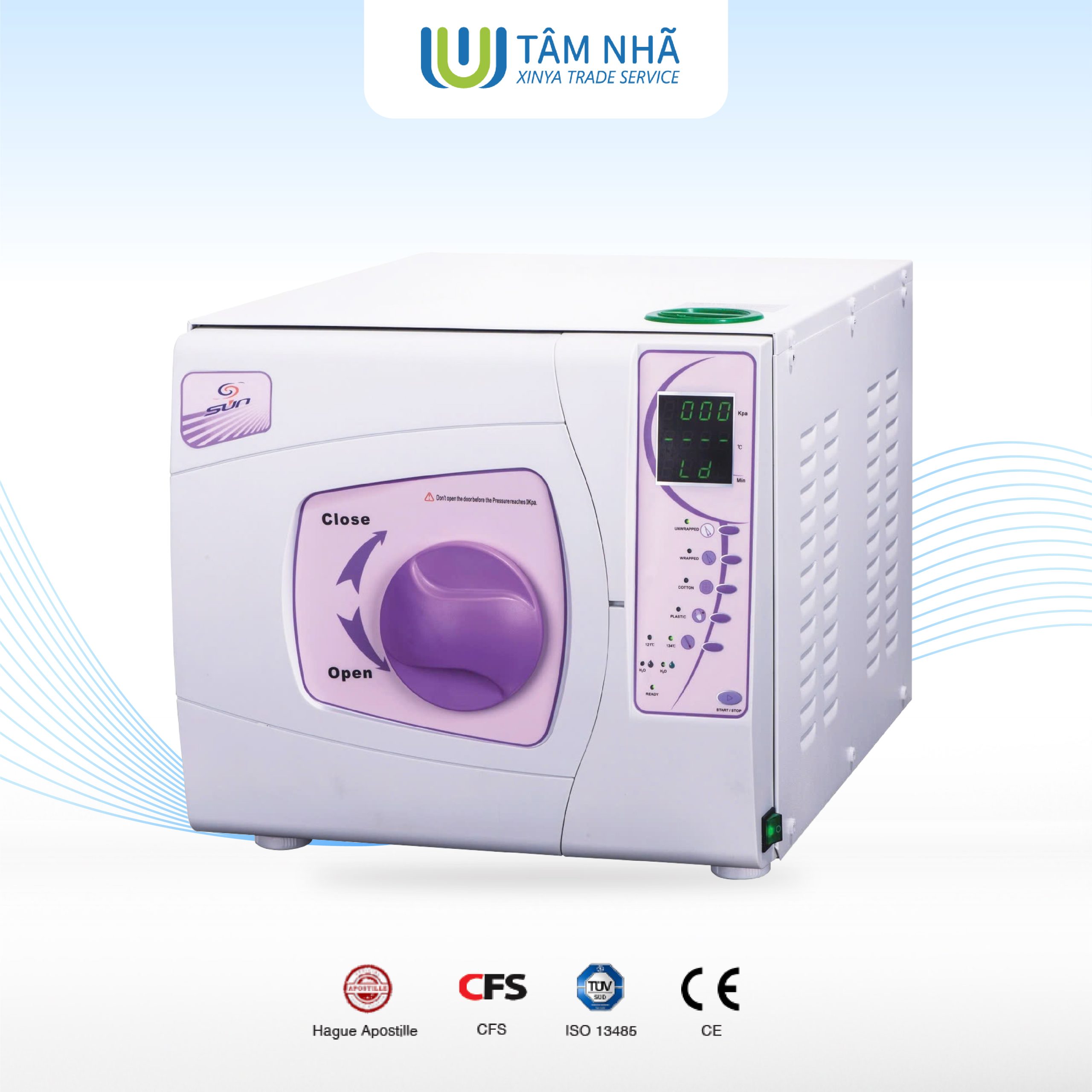 Máy hấp tiệt trùng SUN23-II -  Công bố thiết bị y tế loại C